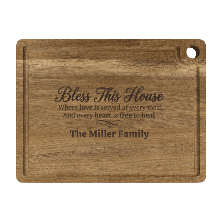 Personalized Cutting Board – Bless This House Cutting Board, Free to Heal - Shepherds Shelf