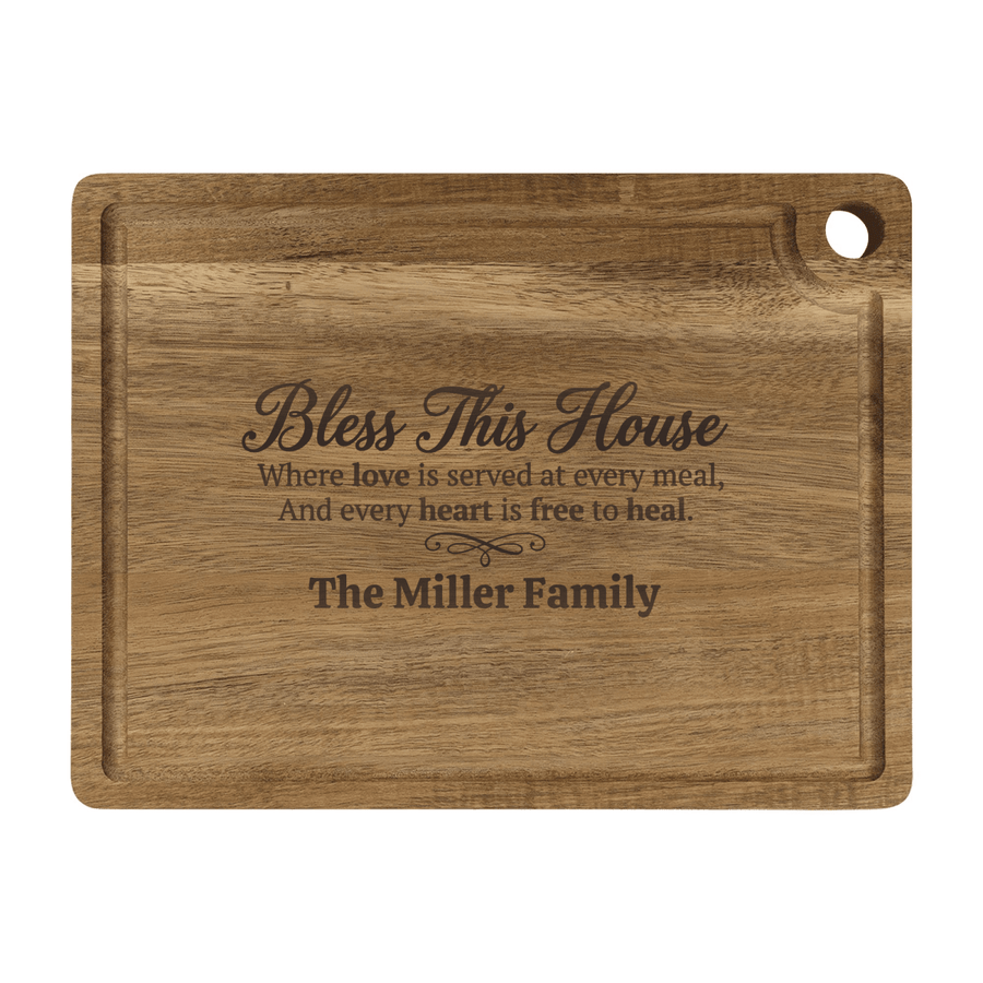 Personalized Cutting Board – Bless This House Cutting Board, Free to Heal - Shepherds Shelf