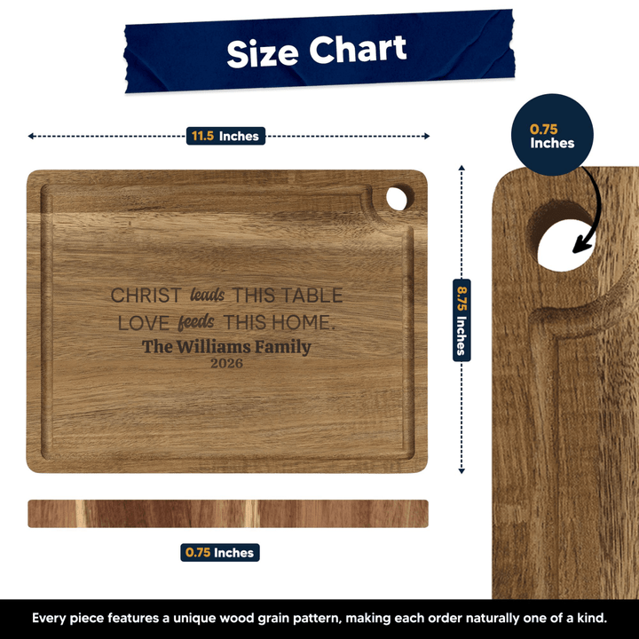 Personalized Cutting Board – Love Feeds This Home - Shepherds Shelf
