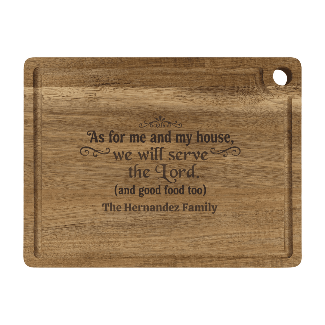 Personalized Cutting Board – Serve The Lord - Shepherds Shelf
