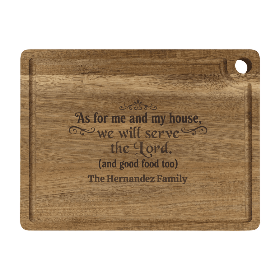 Personalized Cutting Board – Serve The Lord - Shepherds Shelf