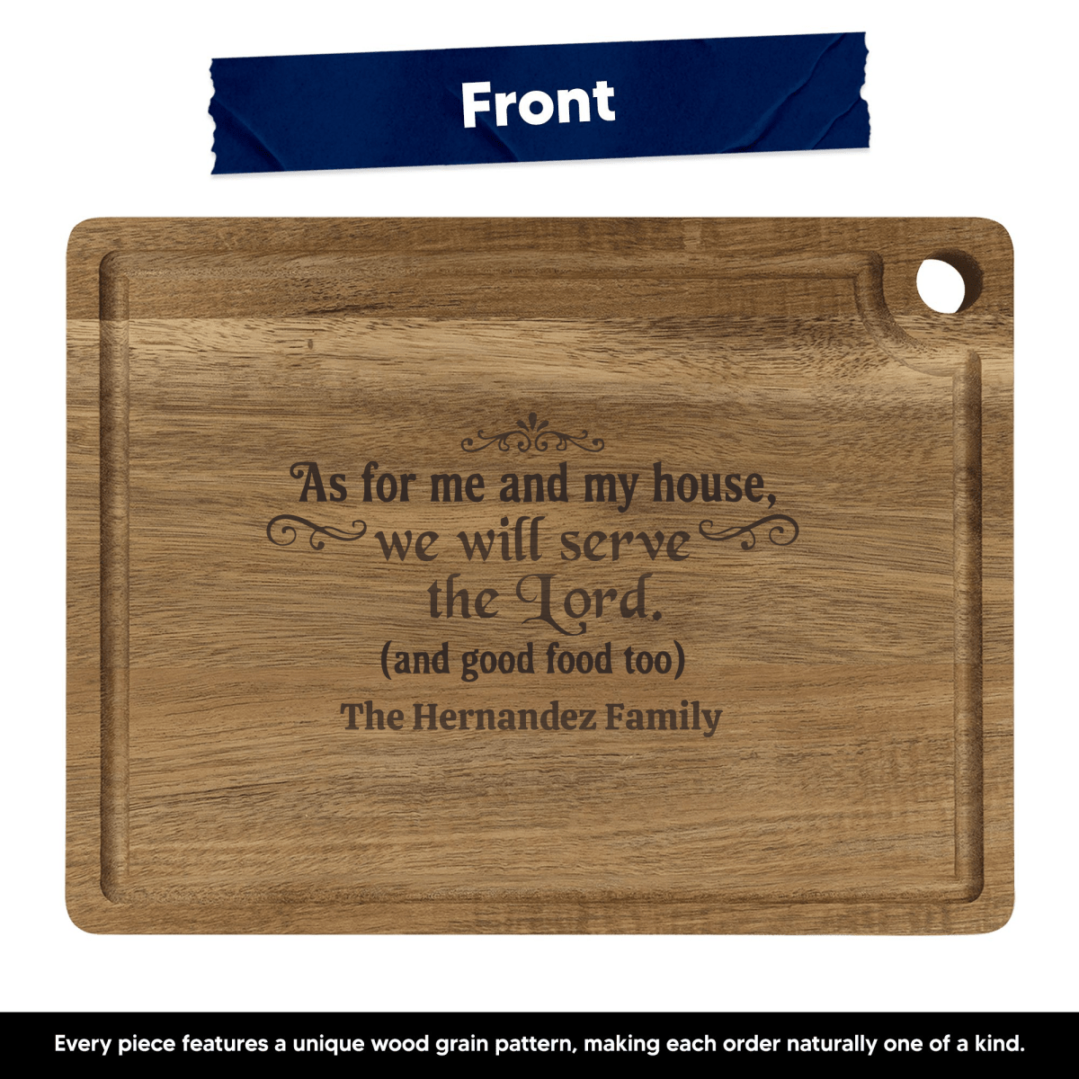 Personalized Cutting Board – Serve The Lord - Shepherds Shelf