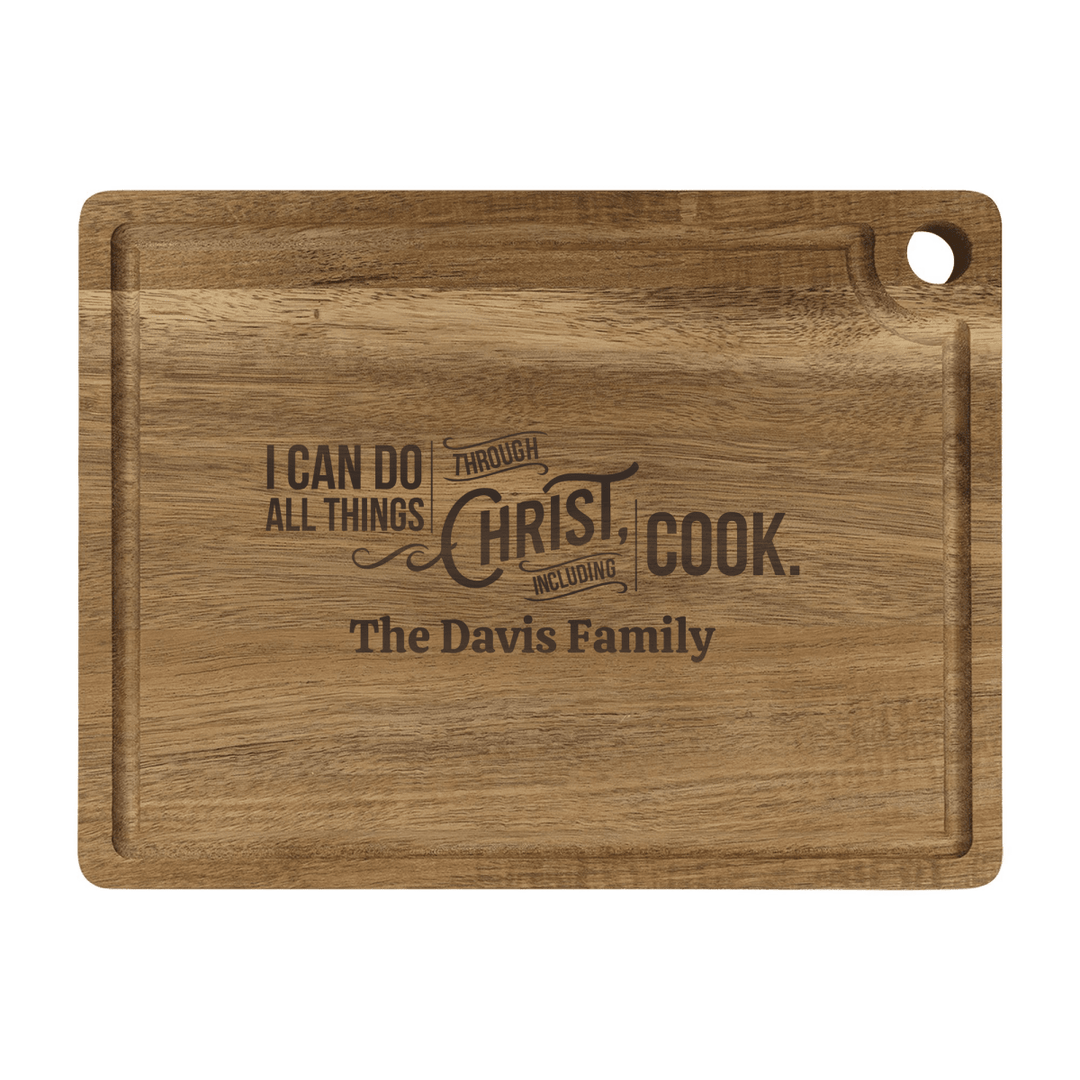 Personalized Cutting Board – Through Christ Cook - Shepherds Shelf