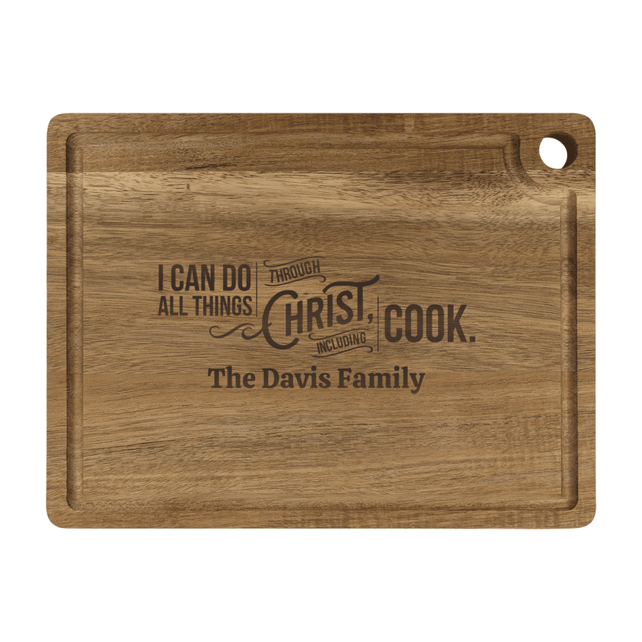 Personalized Cutting Board – Through Christ Cook - Shepherds Shelf