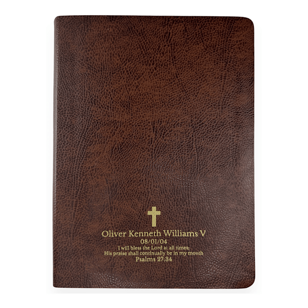 ESV Brown Study Size Bonded Leather Holy Bible Large Print