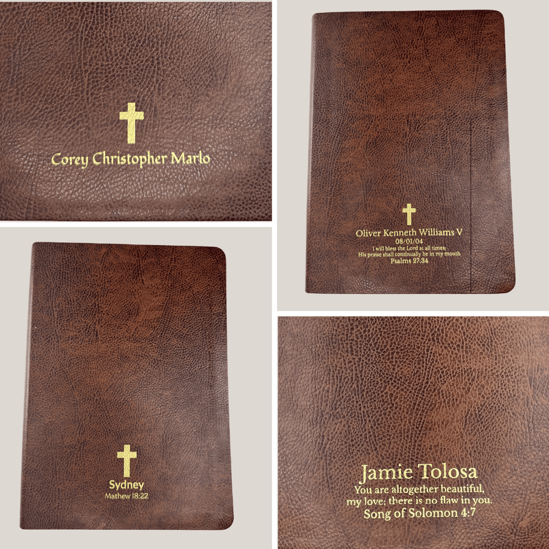 ESV Brown Study Size Bonded Leather Holy Bible Large Print