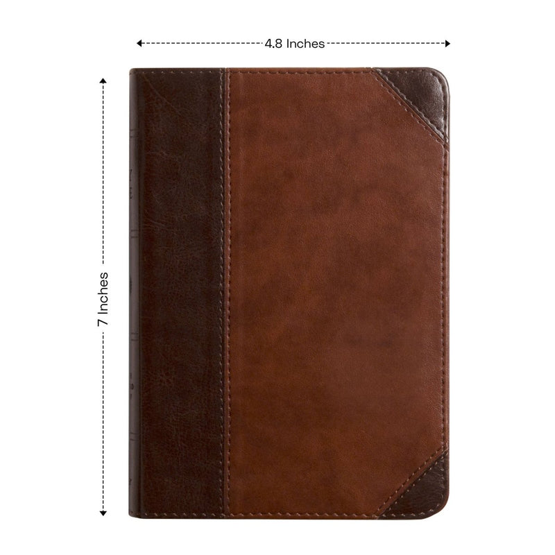 ESV Dark Brown Compact Size Holy Bible Medium Print