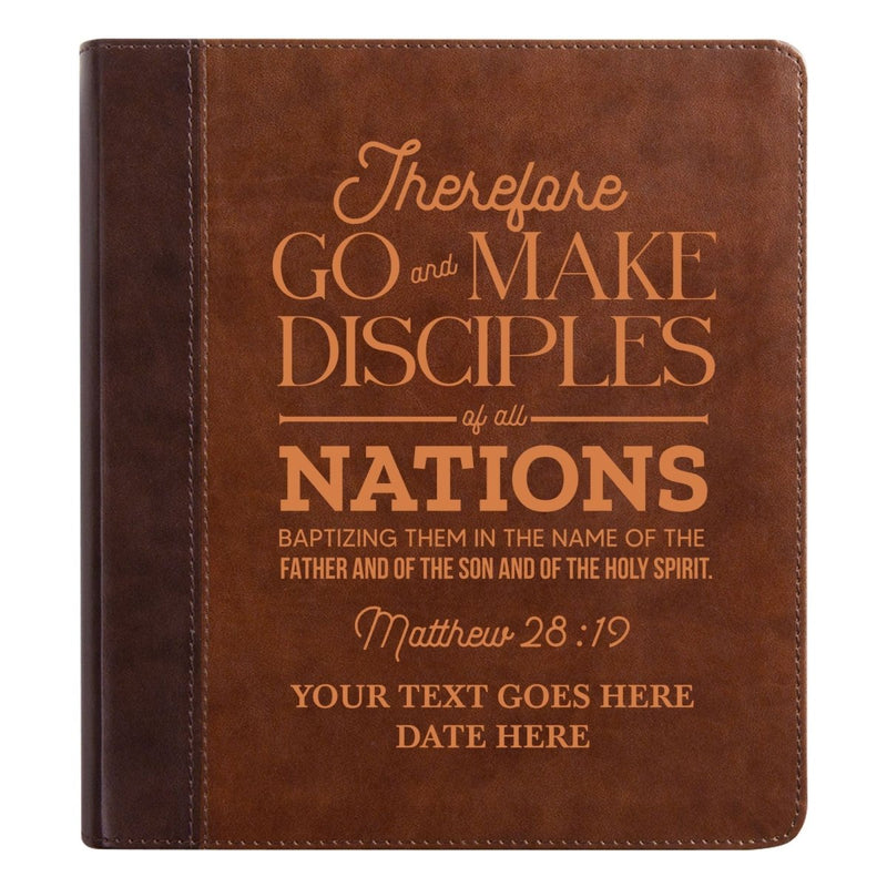 ESV Double Column Faux Leather Classic Study Bible  with Full Cover Matthew 28:19 Verse For Good and Name Gift for Christian & Religious Celebrations Small Print | Shepherds Shelf
