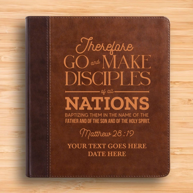 ESV Double Column Faux Leather Classic Study Bible  with Full Cover Matthew 28:19 Verse For Good and Name Gift for Christian & Religious Celebrations Small Print | Shepherds Shelf