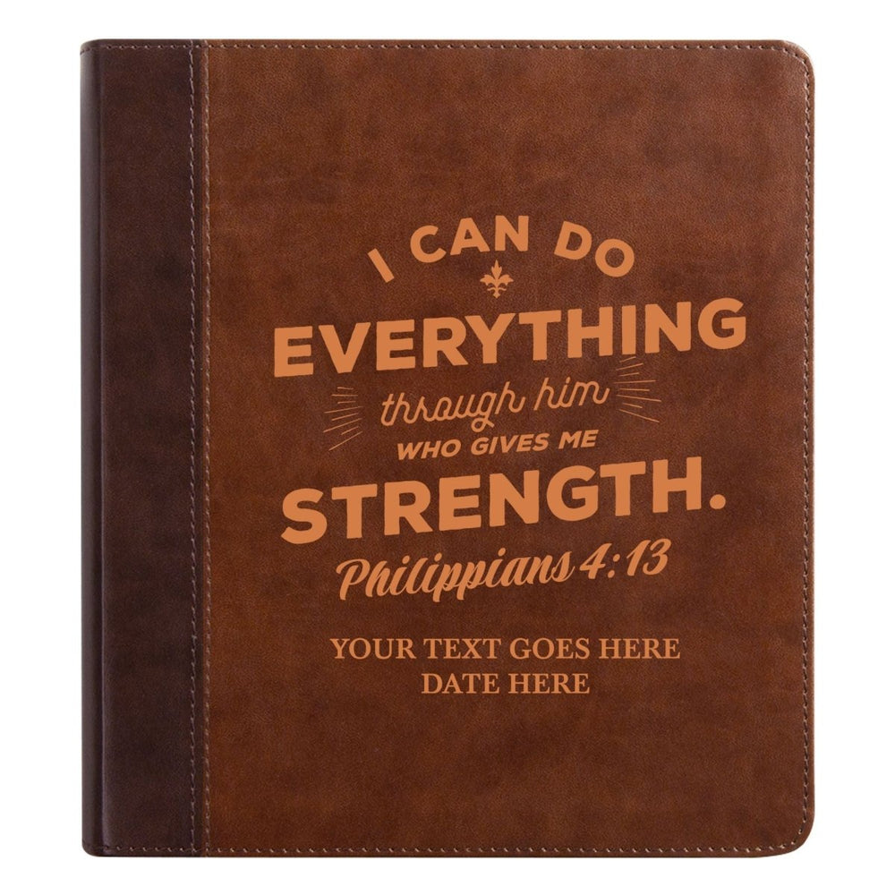 ESV Double Column Faux Leather Classic Study Bible  with Full Cover Philippians 4:13 Verse For Good and Name Gift for Christian & Religious Celebrations Small Print | Shepherds Shelf