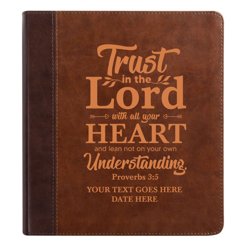 ESV Double Column Faux Leather Classic Study Bible  with Full Cover Proverbs 3:5 Verse For Good and Name Gift for Christian & Religious Celebrations Small Print | Shepherds Shelf