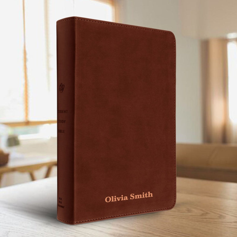 ESV Brown Standard Size Holy Bible Small Print