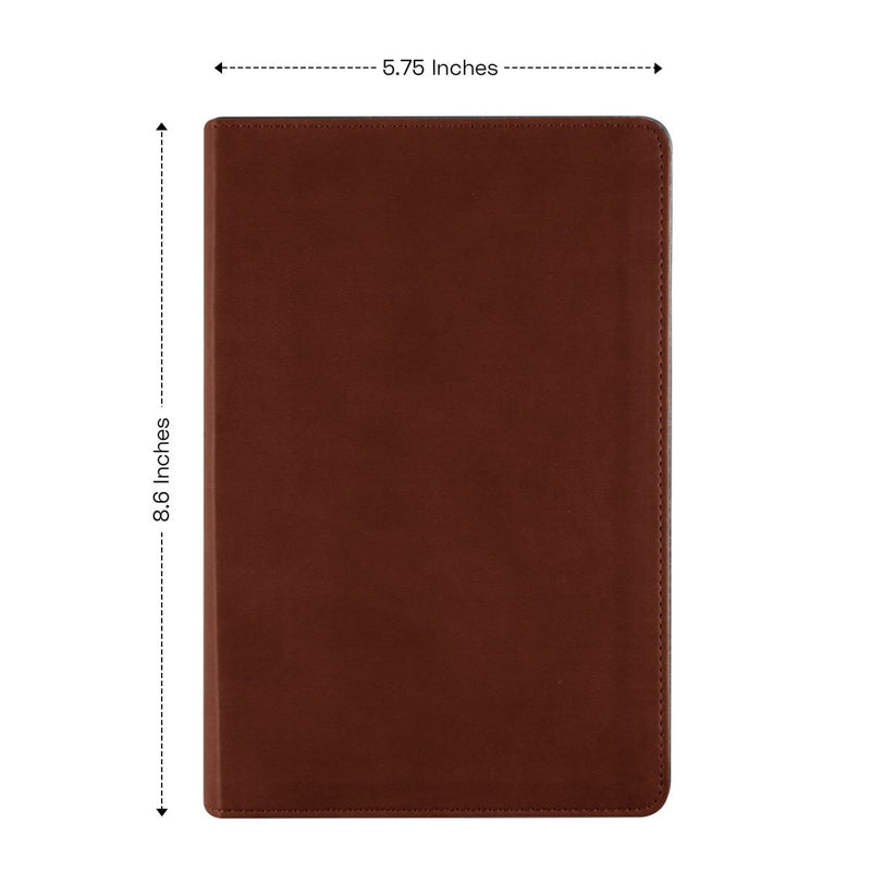 ESV Brown Standard Size Holy Bible Small Print