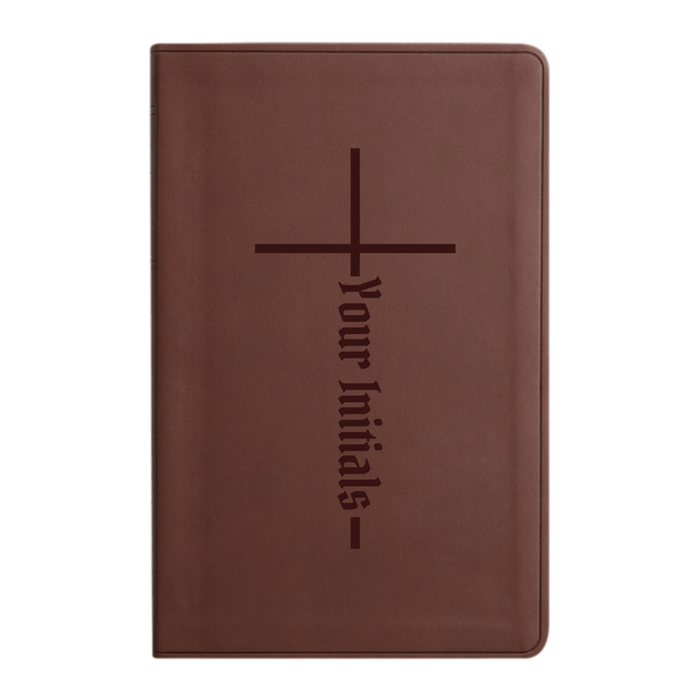 ESV Brown Standard Size Holy Bible Large Print | Christian Cross