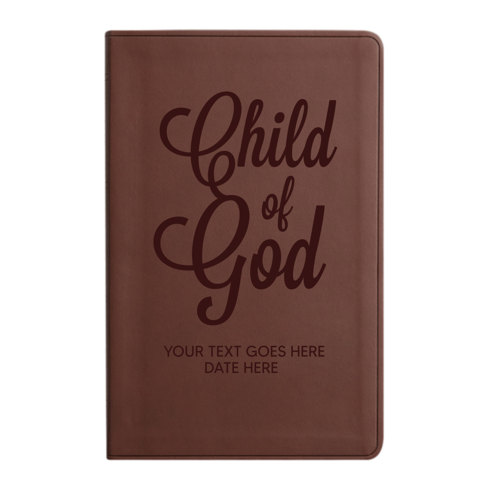 ESV Brown Standard Size Holy Bible Large Print | Child of God