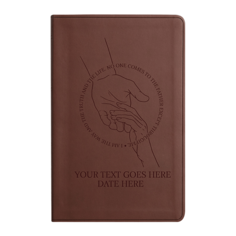ESV Brown Standard Size Holy Bible Large Print | Helping Hand