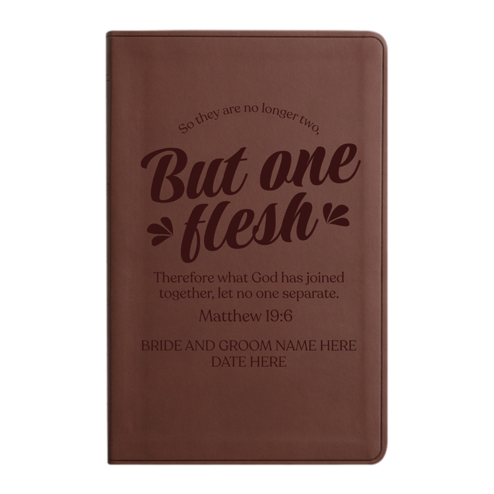 ESV Brown Standard Size Holy Bible Large Print | Wedding Collection