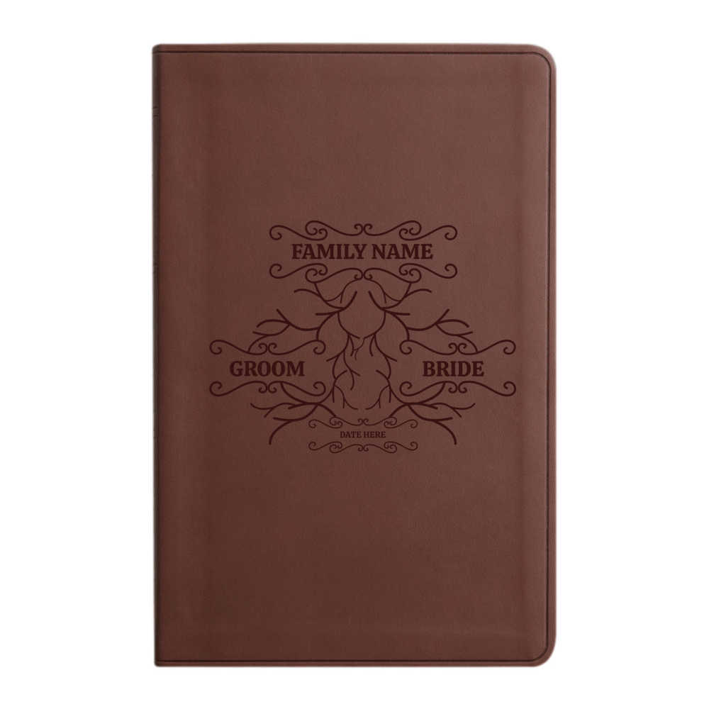 ESV Brown Standard Size Holy Bible Large Print | Roots 1