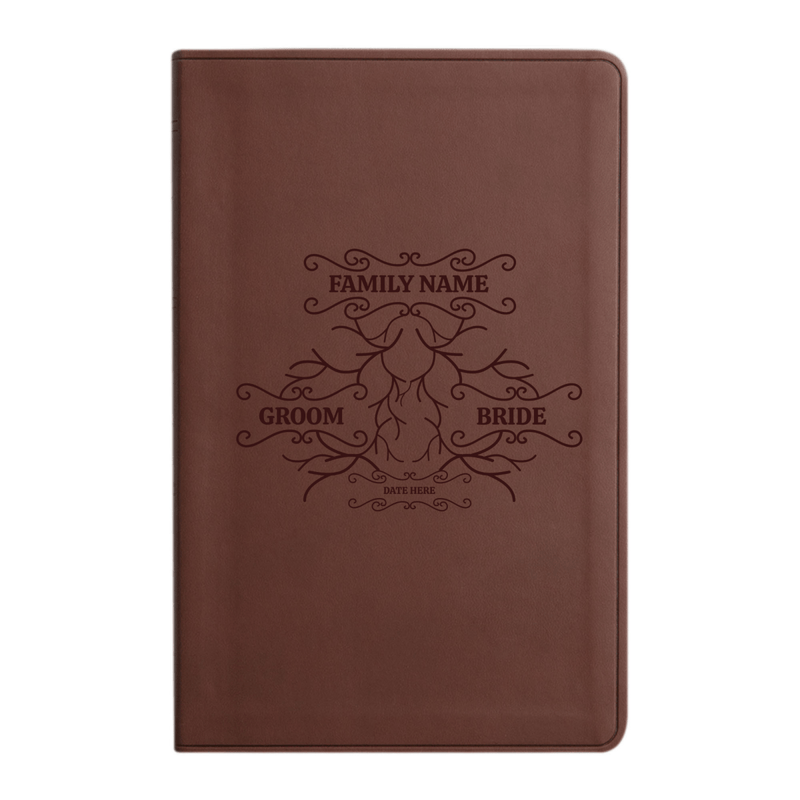 ESV Brown Standard Size Holy Bible Large Print | Roots 1