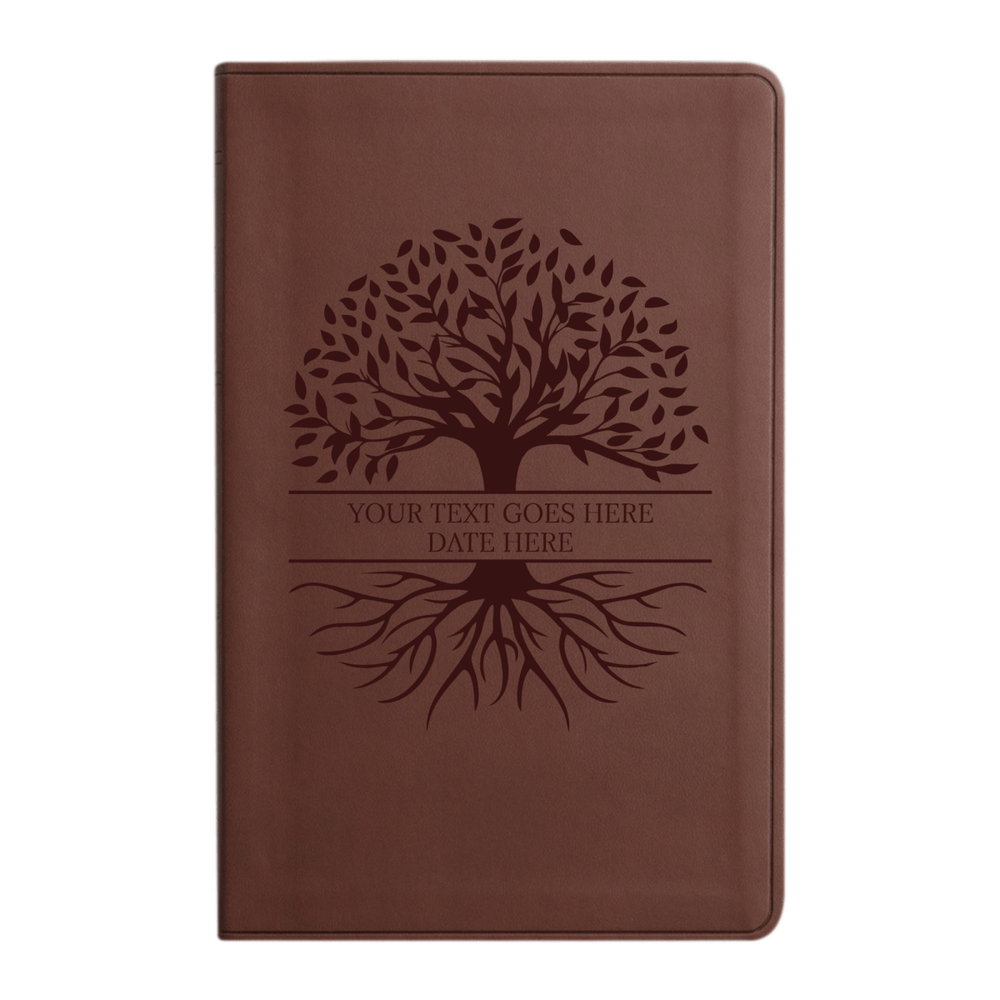 ESV Brown Standard Size Holy Bible Large Print | Tree of Life