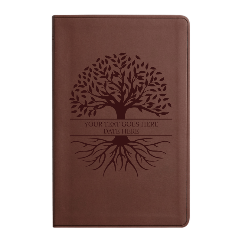 ESV Brown Standard Size Holy Bible Large Print | Tree of Life
