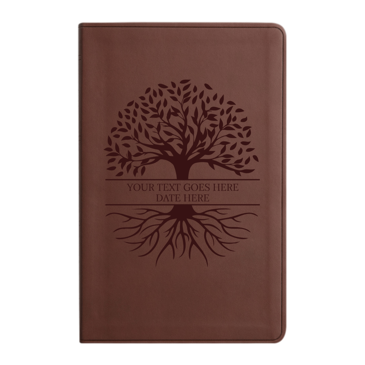 Personalized ESV Thinline Bible Large Print Faux Leather Holy Bible with Full Cover Tree of Life Design Brown | Shepherds Shelf - Shepherds Shelf