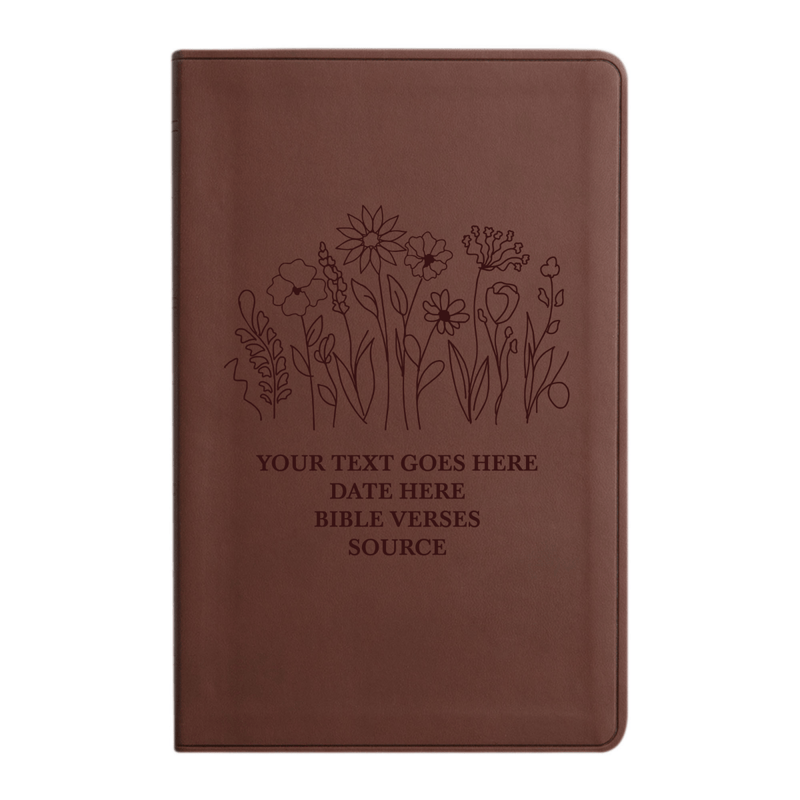 ESV Brown Standard Size Holy Bible Large Print | Garden