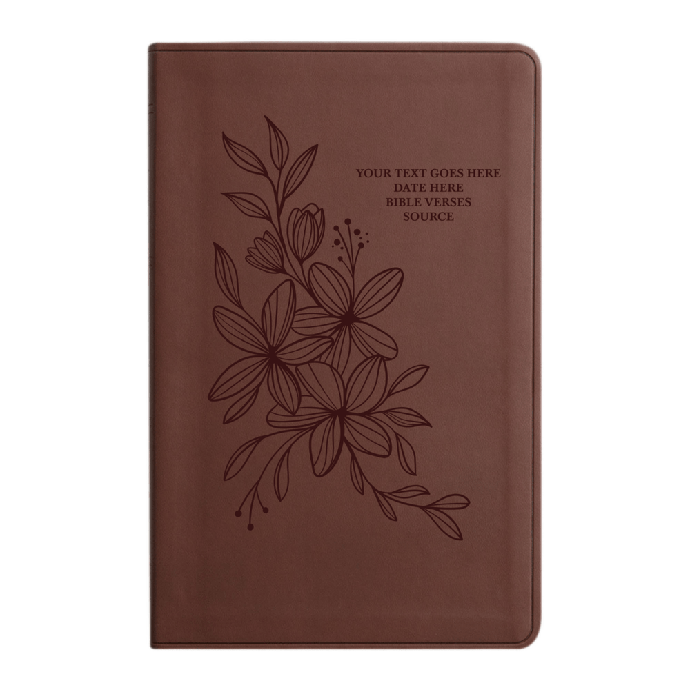 ESV Brown Standard Size Holy Bible Large Print | Hyacinth