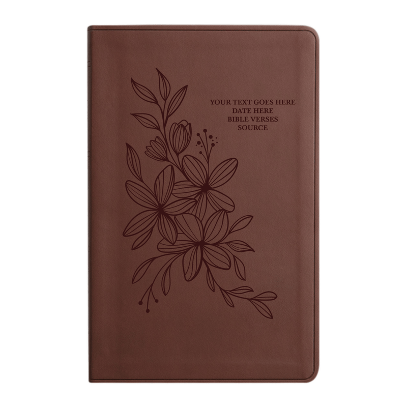 ESV Brown Standard Size Holy Bible Large Print | Hyacinth