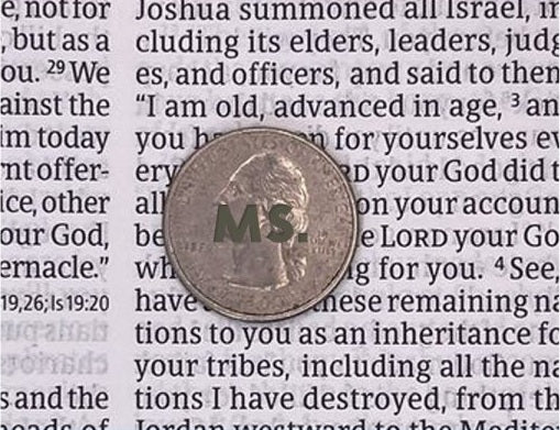 Print sample for this Bible