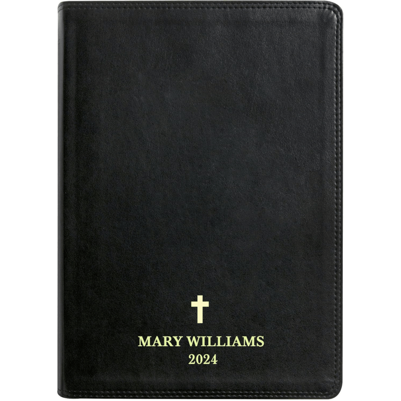 Faux Leather  ESV Holy Bible  with Name | Giant Text | English Standard Version Extra Large  Gift Bible for Religious Occasions, Black
