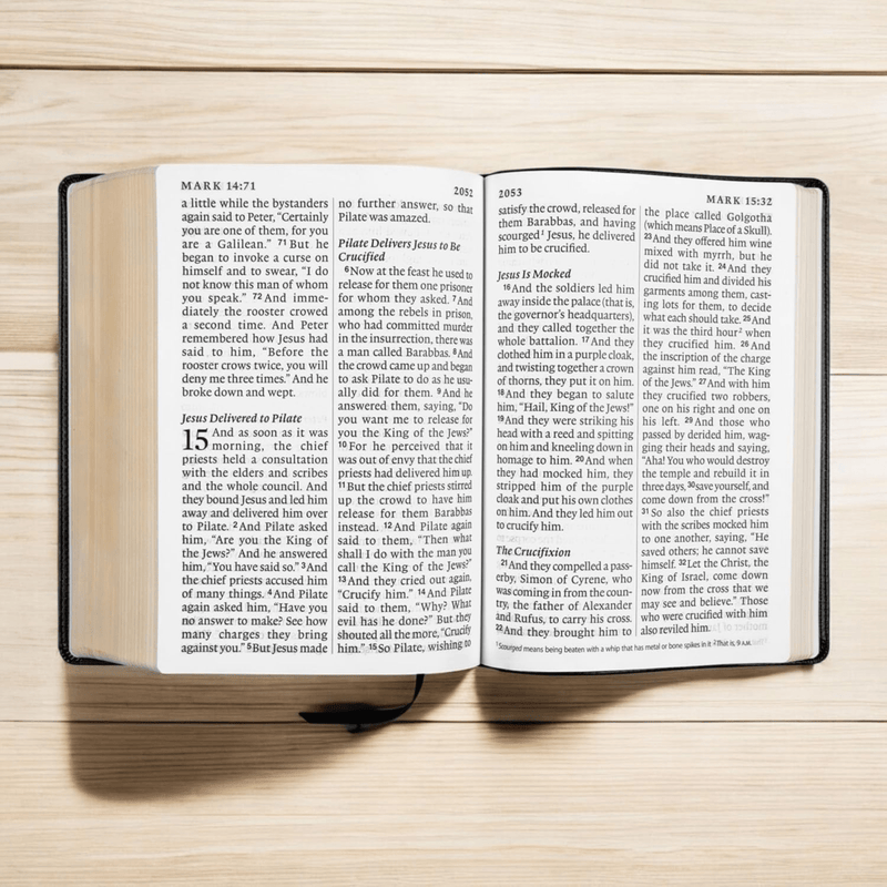 Faux Leather  ESV Holy Bible  with Name | Giant Text | English Standard Version Extra Large  Gift Bible for Religious Occasions, Black