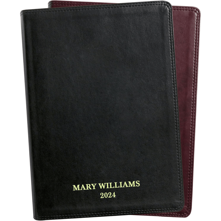 Personalized Faux Leather Custom ESV Holy Bible Personalized with Name | Giant Text | English Standard Version Extra Large Custom Gift Bible for Religious Occasions, Black - Shepherds Shelf