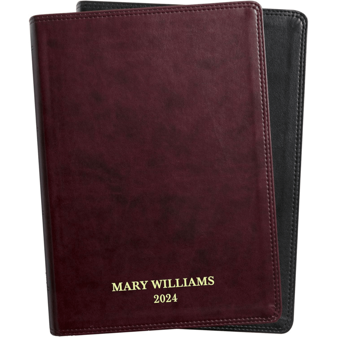 Personalized Faux Leather Custom ESV Holy Bible Personalized with Name | Giant Text | English Standard Version Extra Large Custom Gift Bible for Religious Occasions, Black - Shepherds Shelf