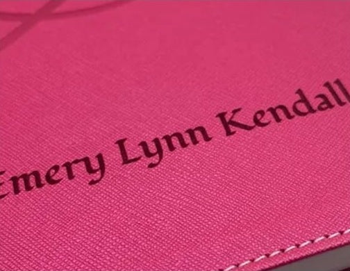 Actual personalization sample for this Bible