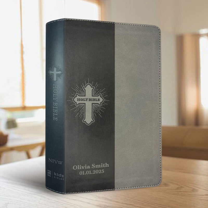 NIV Gray Standard Size Kids Holy Bible Medium Print
