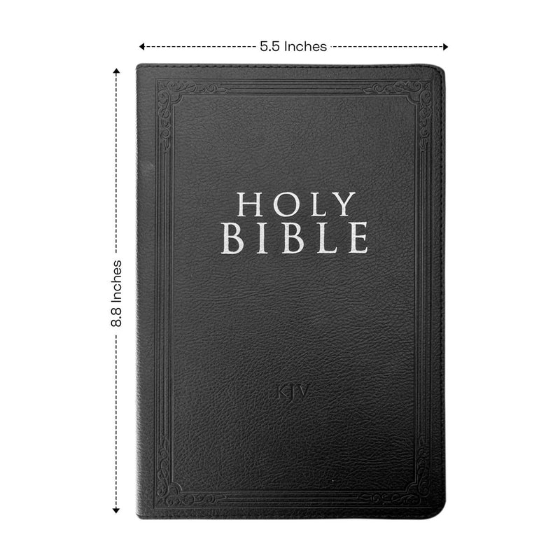 KJV Black Standard Size Holy Bible Small Print