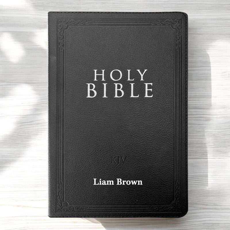 KJV Black Standard Size Holy Bible Small Print