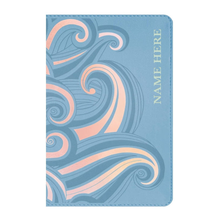 NLT Pink Teal Kids Holy Bible Medium Print | Swirl Design