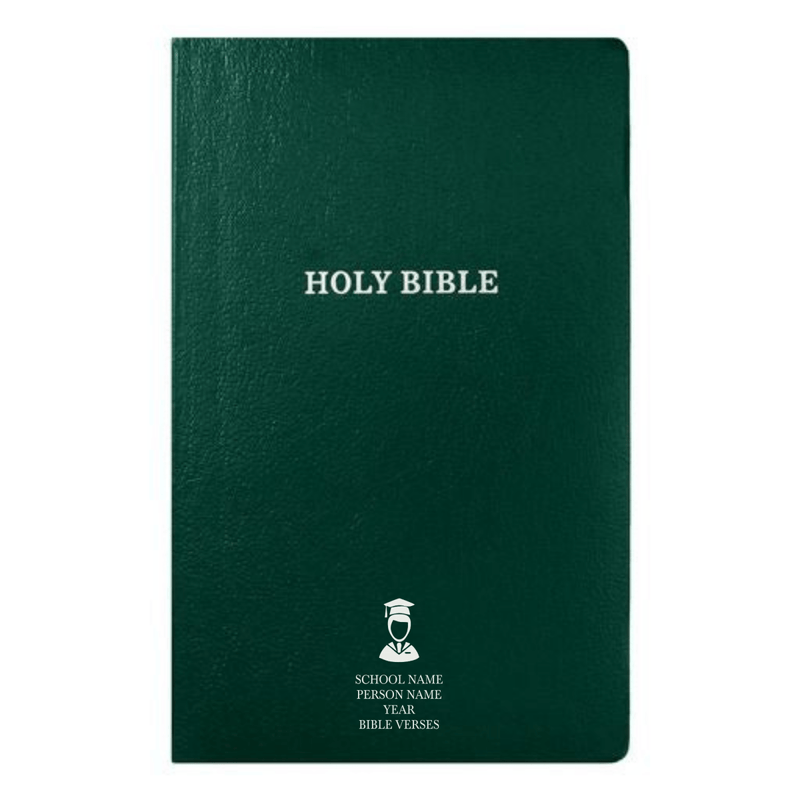 KJV Green Standard Size Holy Bible Small Print