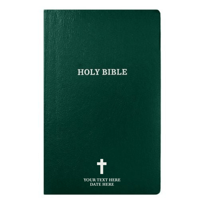 KJV Green Standard Size Holy Bible Small Print