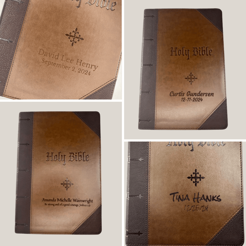 KJV Brown Study Size Holy Bible Giant Print