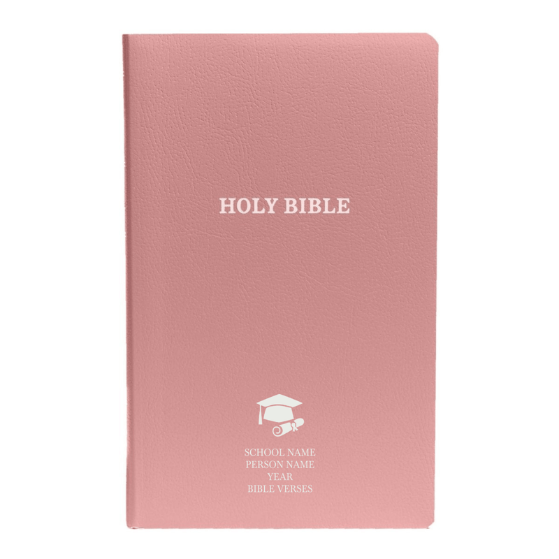 KJV Pink Standard Size Holy Bible Small Print
