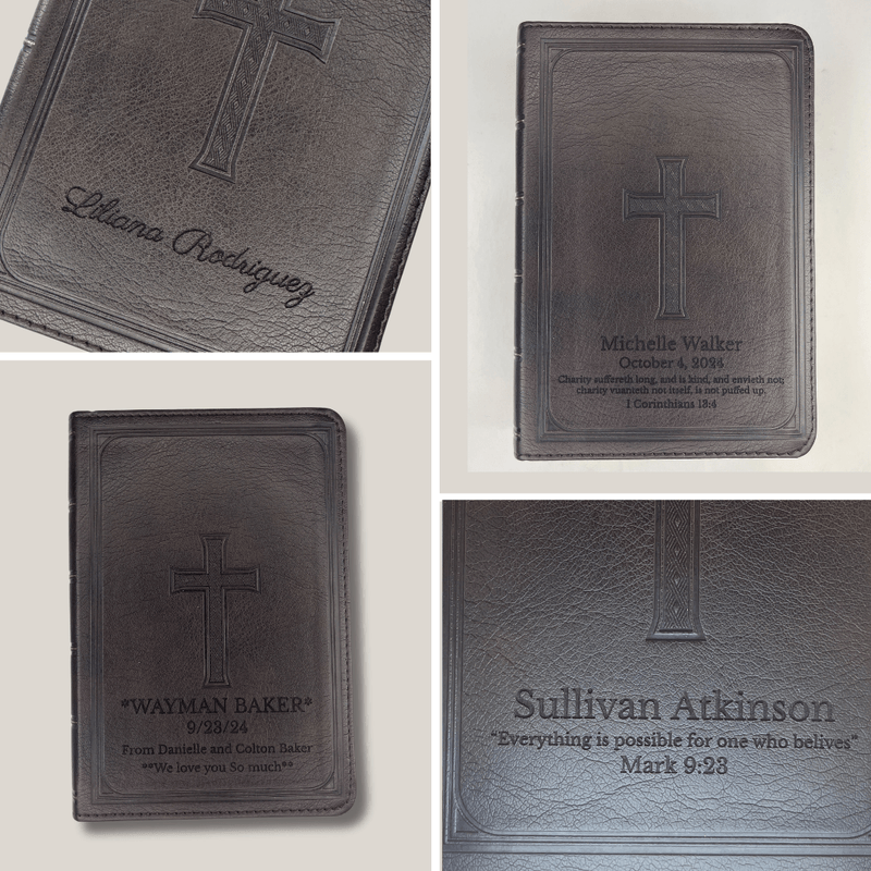 KJV Dark Brown Compact Size Holy Bible Large Print