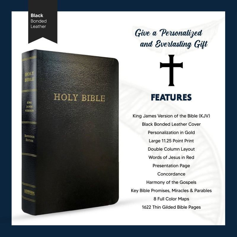 KJV Black Standard Size Holy Bible Giant Print