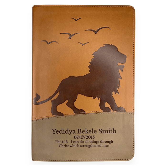 KJV Brown Standard Size Kids Holy Bible Medium Print | Regal Lion