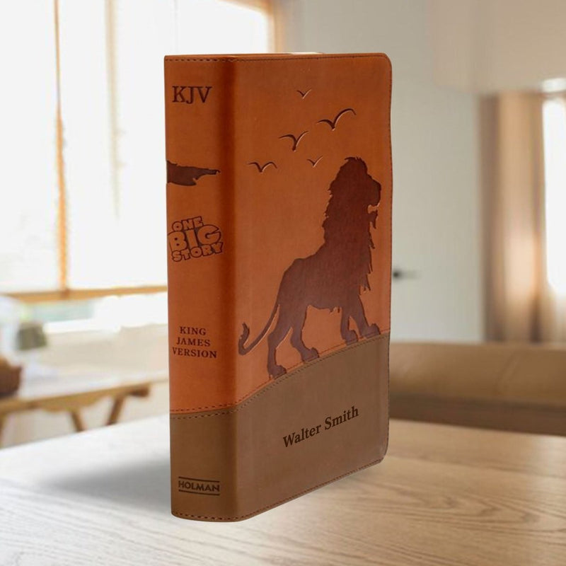KJV Brown Standard Size Kids Holy Bible Medium Print | Regal Lion