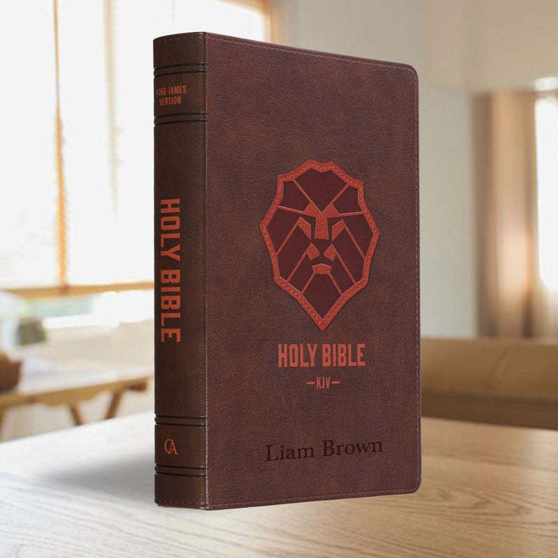 KJV Brown Standard Kids Holy Bible Large Print  | Lion