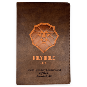 KJV Brown Standard Kids Holy Bible Large Print  | Lion
