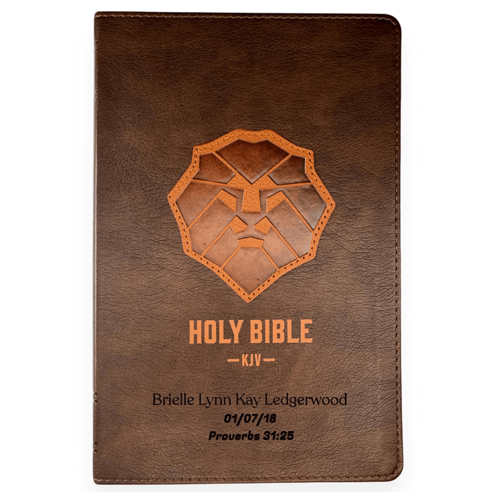 KJV Brown Standard Kids Holy Bible Large Print  | Lion